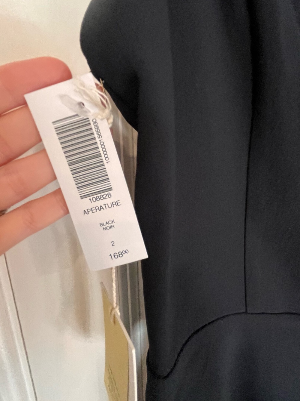 NWT Aritzia Aperature Dress in Black - Picture 3 of 5